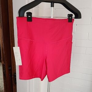 Women's Pink Biker Shorts, Xxl